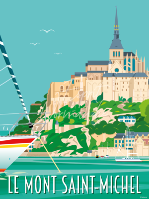Affiche Normandie Mont Saint Michel
