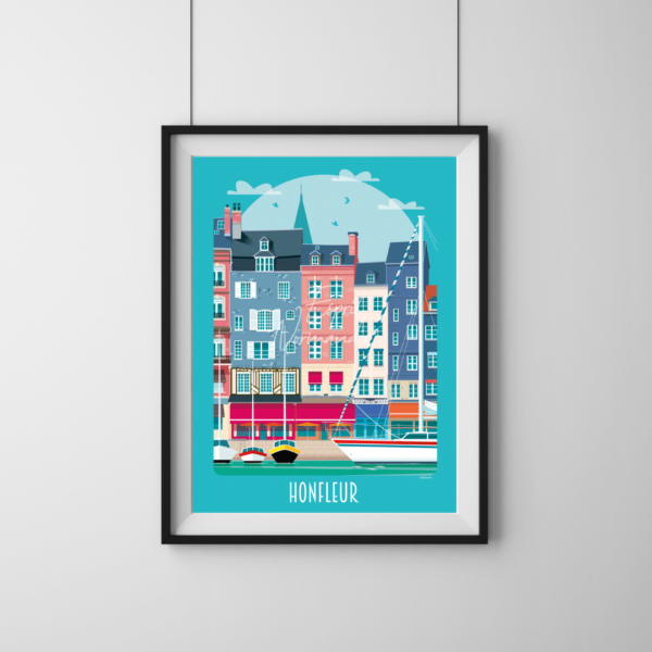 Affiche port de Honfleur