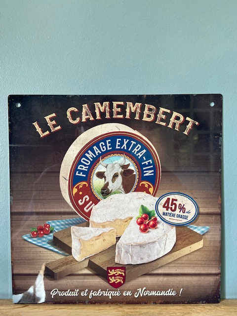 Plaque Métal Camembert