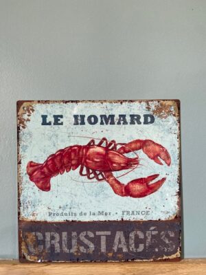 Plaque Métal Homard de Normandie