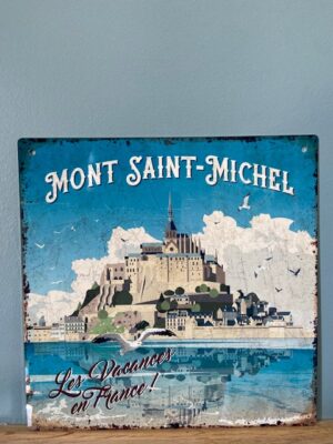 Plaque Métal Mont Saint Michel