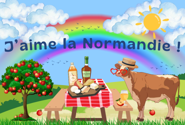 Magnet  "J'aime La Normandie !"