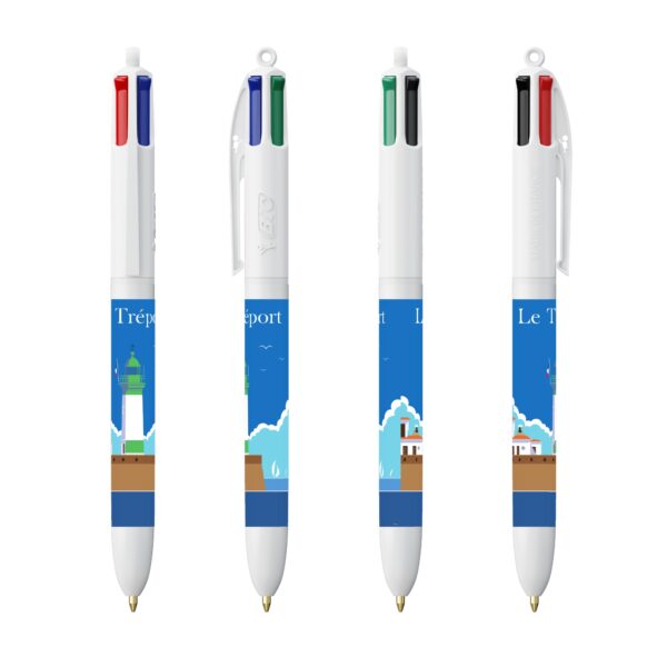 Stylo BIC 4 couleurs - "Phare du Tréport"