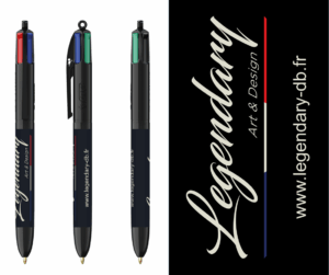 Stylo BIC 4 couleurs - Legendary Art & Design