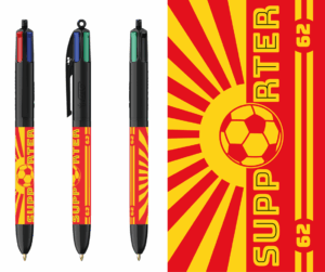 Stylo BIC 4 couleurs - Supporter 62 - NOUVEAUTE SEPTEMBRE 2025