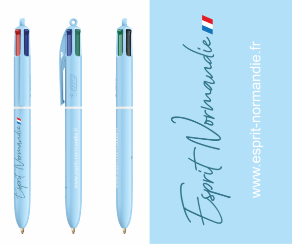 Stylo BIC 4 couleurs - Esprit Normandie