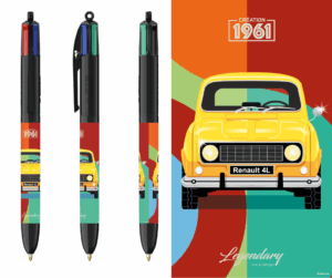 Stylo BIC 4 couleurs - Renault 4