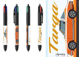 Stylo BIC 4 couleurs - Porsche Targa - Orange
