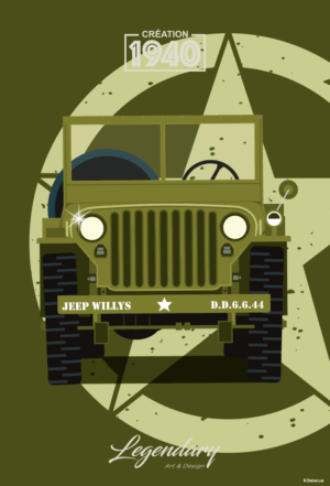 Magnet Jeep Willys