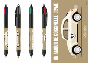 Stylo BIC 4 couleurs - Un Amour de Coccinelle