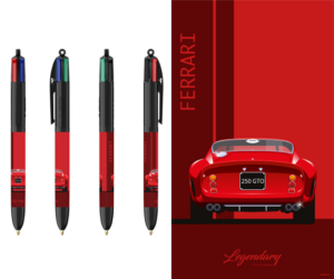 Stylo BIC 4 couleurs - Ferrari 250 GT0 - Vue arrière