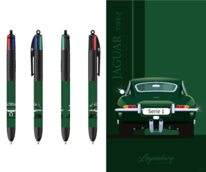 Stylo BIC 4 couleurs - Jaguar Type E Série 1 - Vue arrière