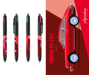 Stylo BIC 4 couleurs - Porsche 911 2.0 S - 1965