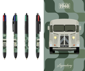Stylo BIC 4 couleurs - Citroën TYPE H - 1948