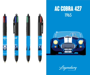 Stylo BIC 4 couleurs - Ford AC Cobra - Face